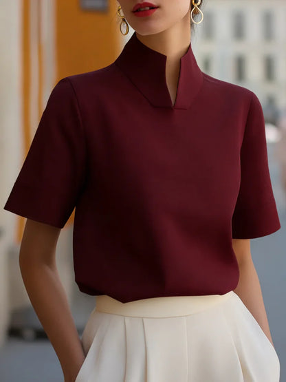 Camille Stand Collar Blouse
