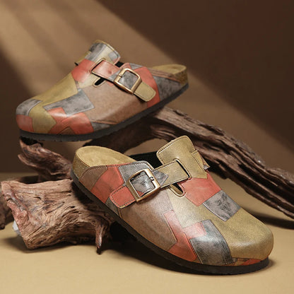 James Artisan Patchwork Clogs