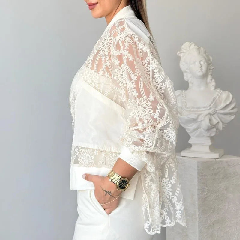 Juliette Lace Bomber