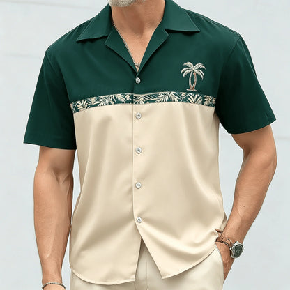 Atlas Contrast Button-Up