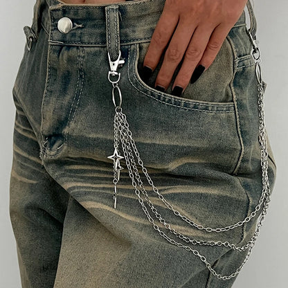 Delilah Silver Drape Chain