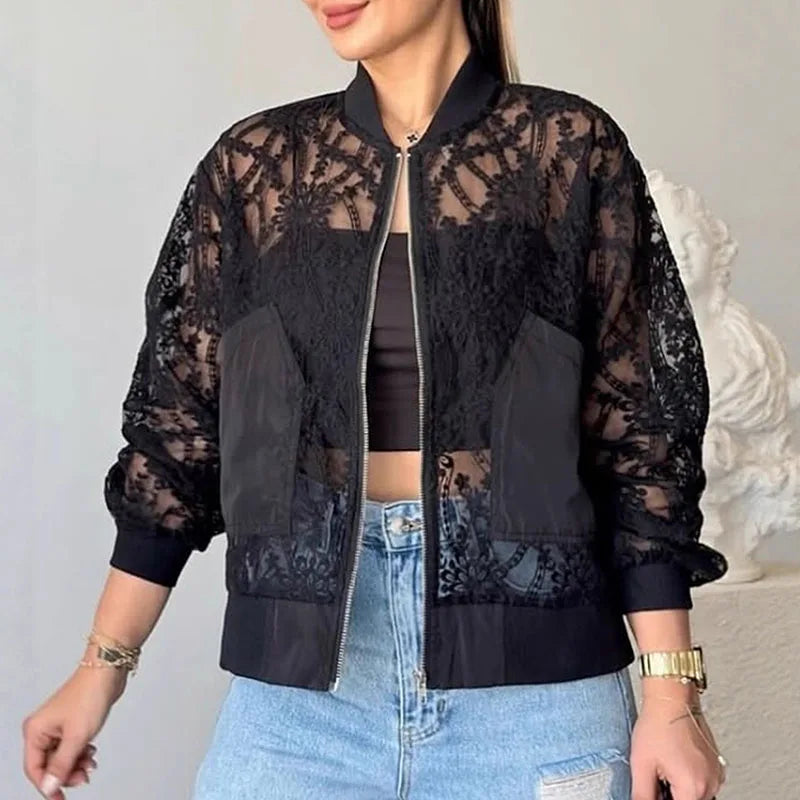 Juliette Lace Bomber