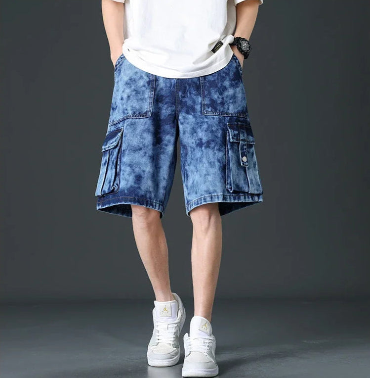 Dustin Denim Cargo Shorts