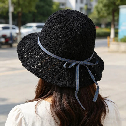 Capri Denim Ribbon Hat