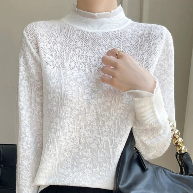 Lena Floral Lace Sweater