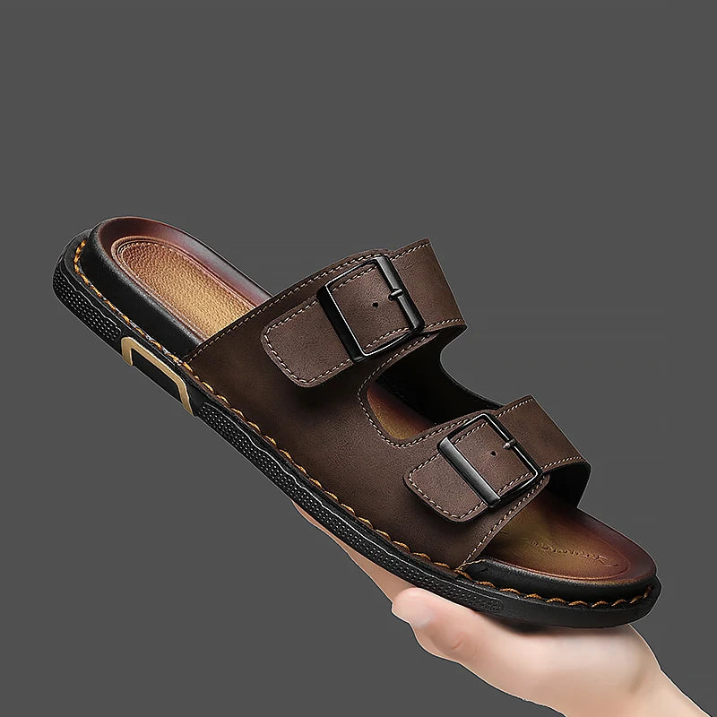 Montero Leather Slides