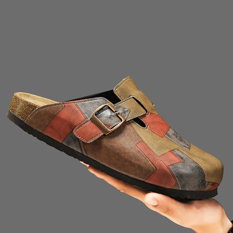 James Artisan Patchwork Clogs