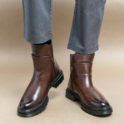 Knox Leather Zip Boot