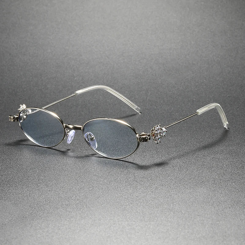 Fleur Crystal Oval Frames