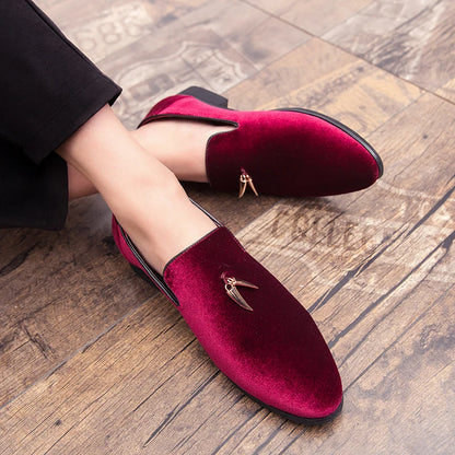 Crest Velvet Loafers