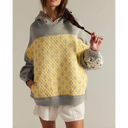 Wren Floral Patchwork Hoodie