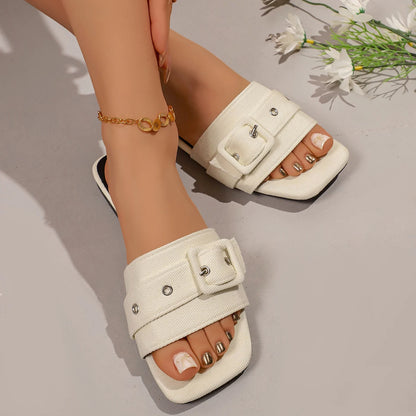 Avery Denim Flats