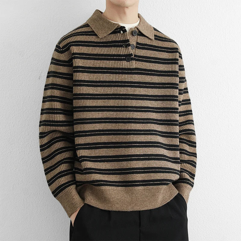 Maxwell Striped Polo