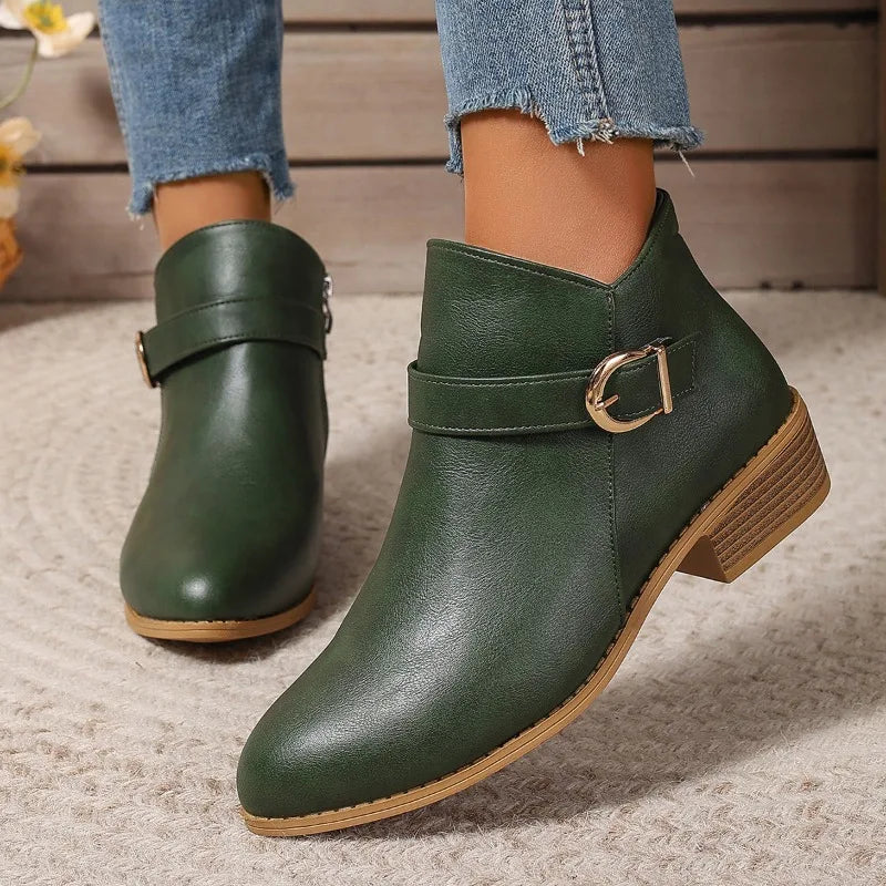 Noelle Buckle Boots