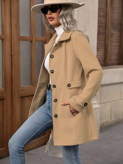 Charlotte Buttoned Trench Coat