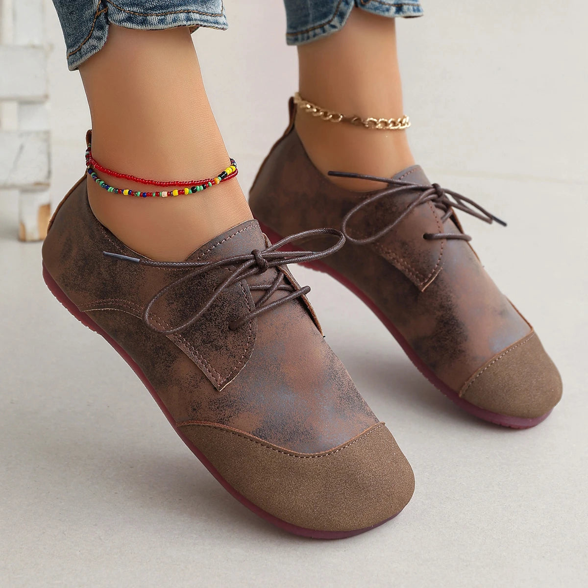 Liana Lace-Up Flats