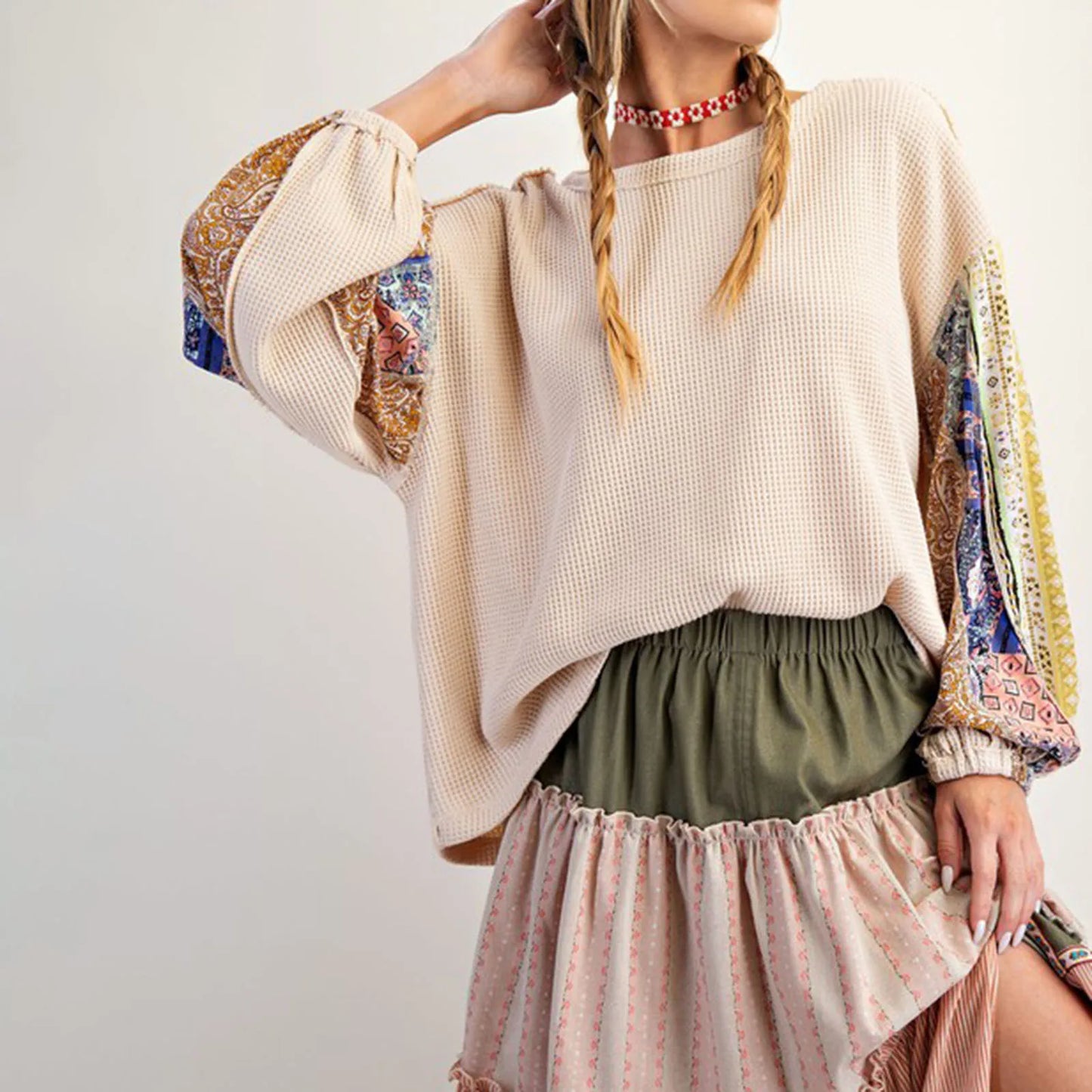 Rosalie Patchwork Top