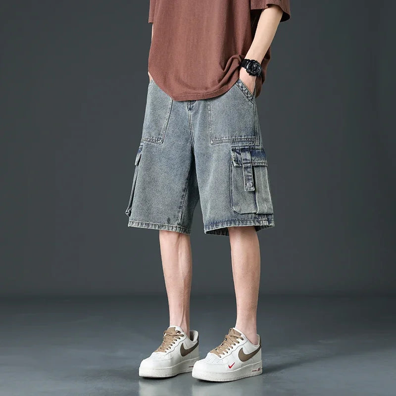 Dustin Denim Cargo Shorts