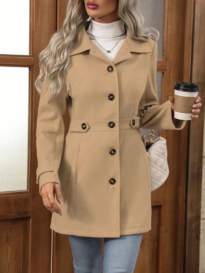 Charlotte Buttoned Trench Coat