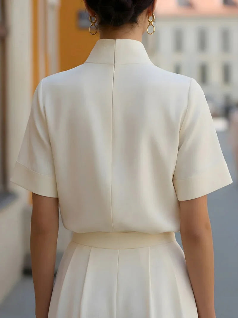 Camille Stand Collar Blouse