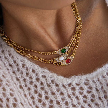 Dahlia Rhinestone Necklace