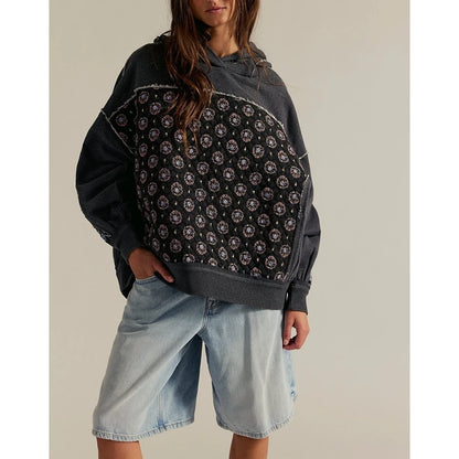 Wren Floral Patchwork Hoodie