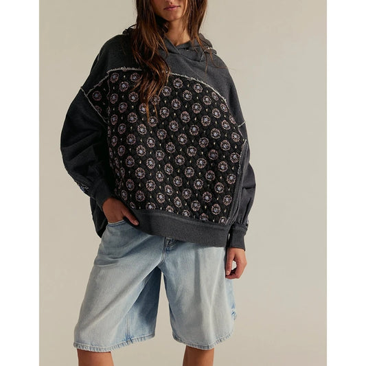 Wren Floral Patchwork Hoodie