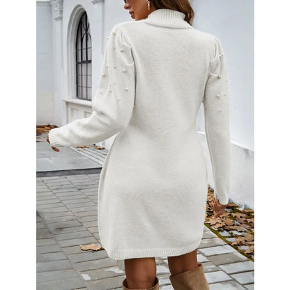 Demi Pearl Turtleneck Dress