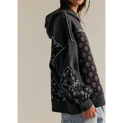 Wren Floral Patchwork Hoodie