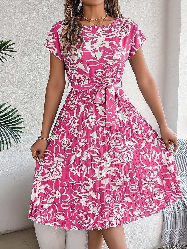 Amelia Garden Pleated Dress