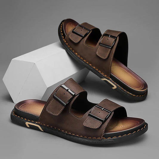 Montero Leather Slides