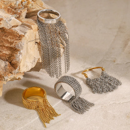 Sorelle Tassel Chain Rings