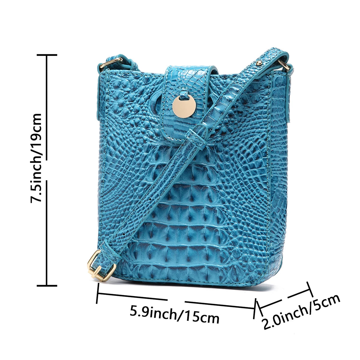 Virelle Croc Crossbody