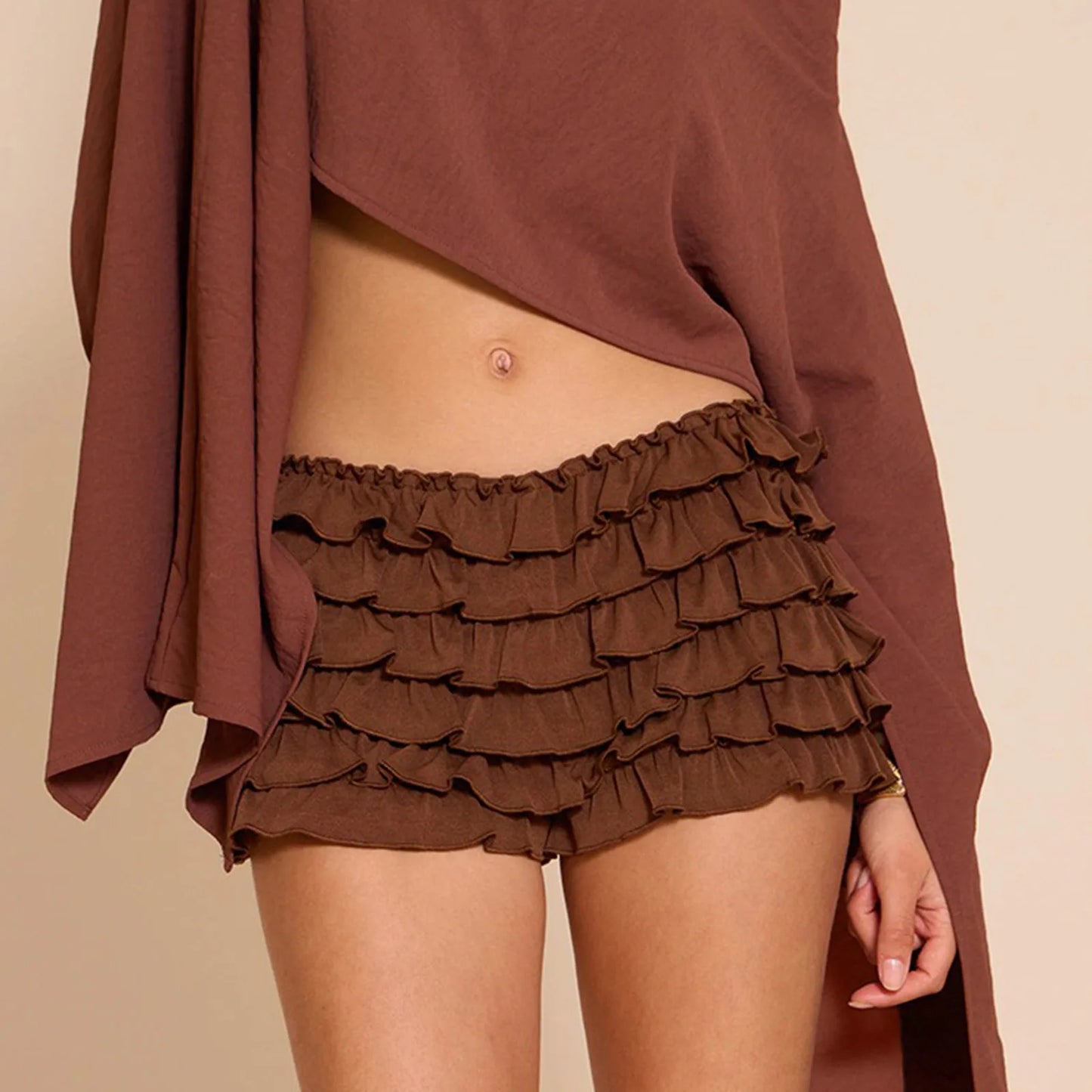 Coco Ruffle Micro Shorts