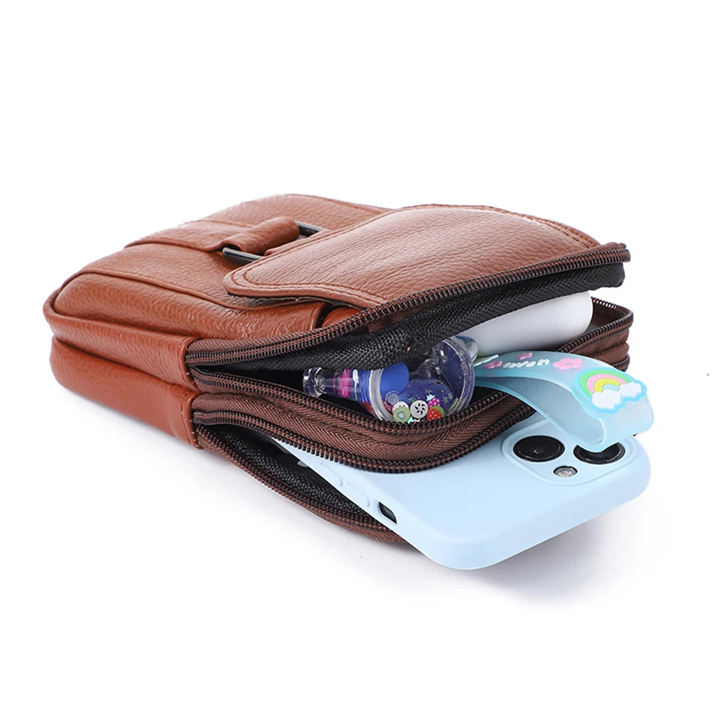 Brixton Leather Crossbody Bag