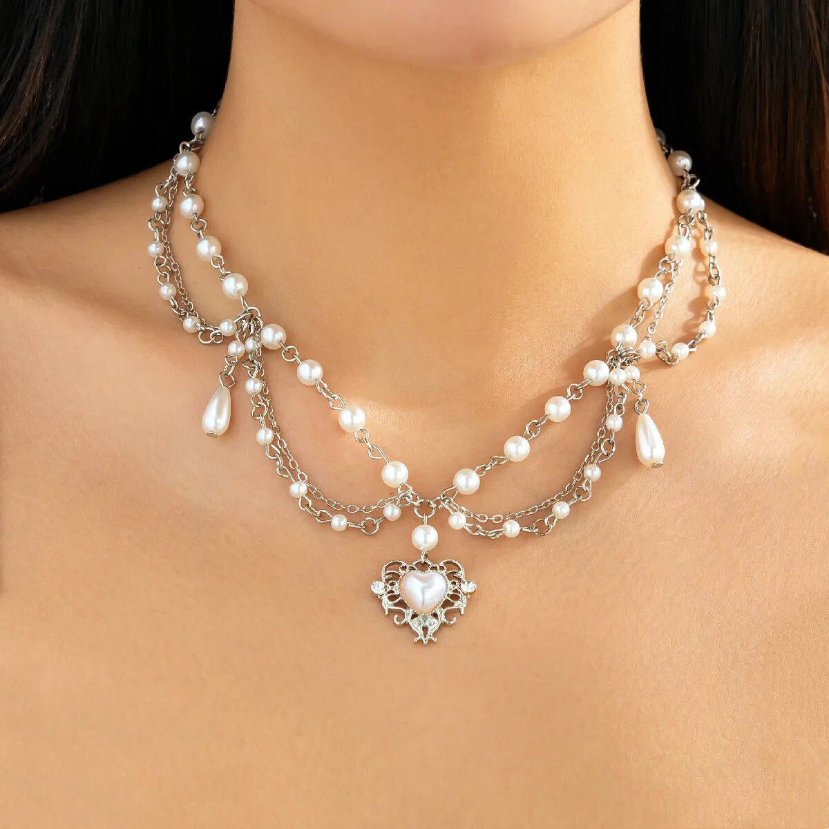 Estelle Layered Pearl Necklace