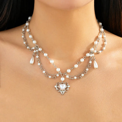 Estelle Layered Pearl Necklace