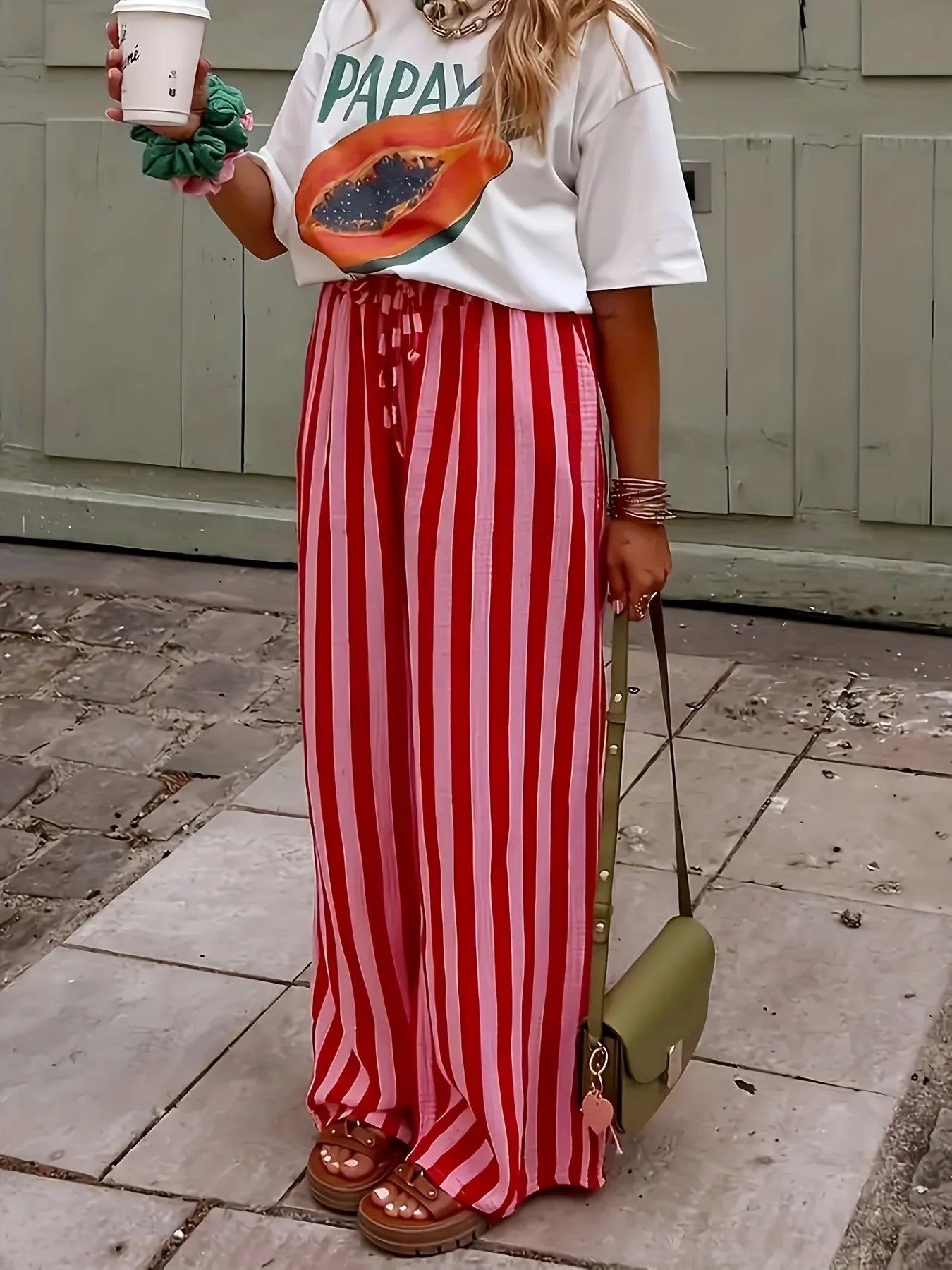 Capri Stripe Palazzo Pants