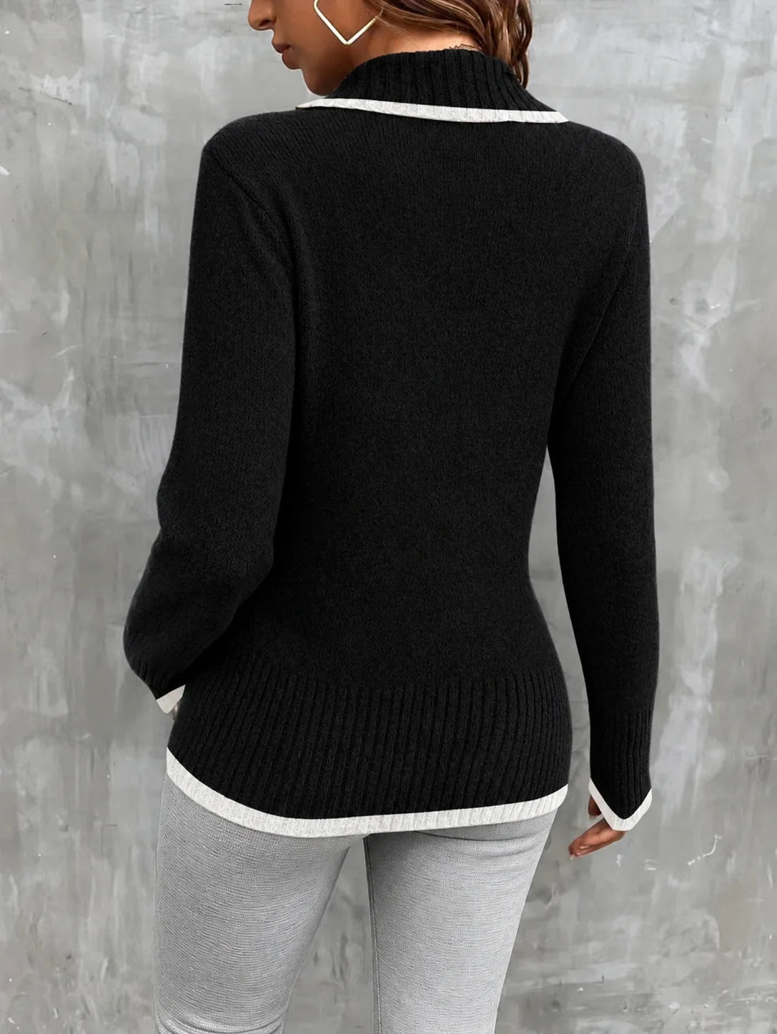 Noémie Wrap Knit Sweater