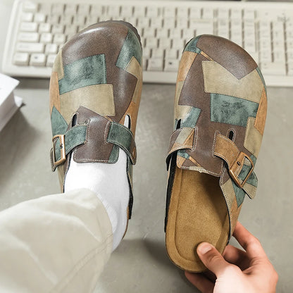 James Artisan Patchwork Clogs