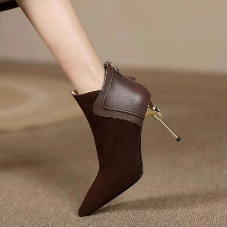 Colette Gold Point Booties