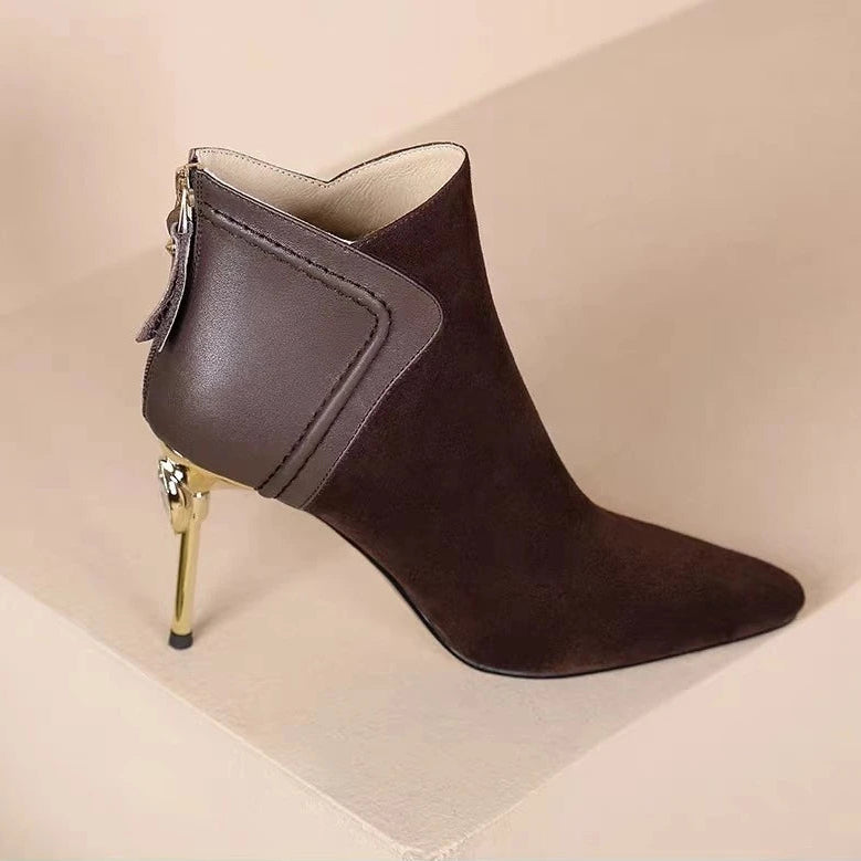 Colette Gold Point Booties