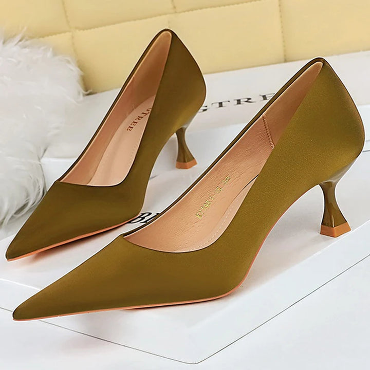 Lucerne Silk Heels