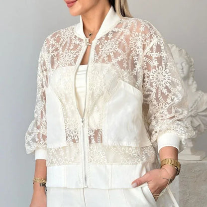 Juliette Lace Bomber
