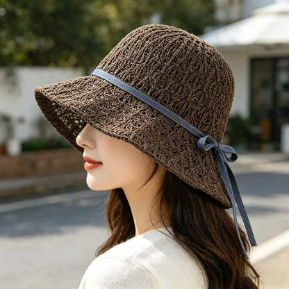 Capri Denim Ribbon Hat