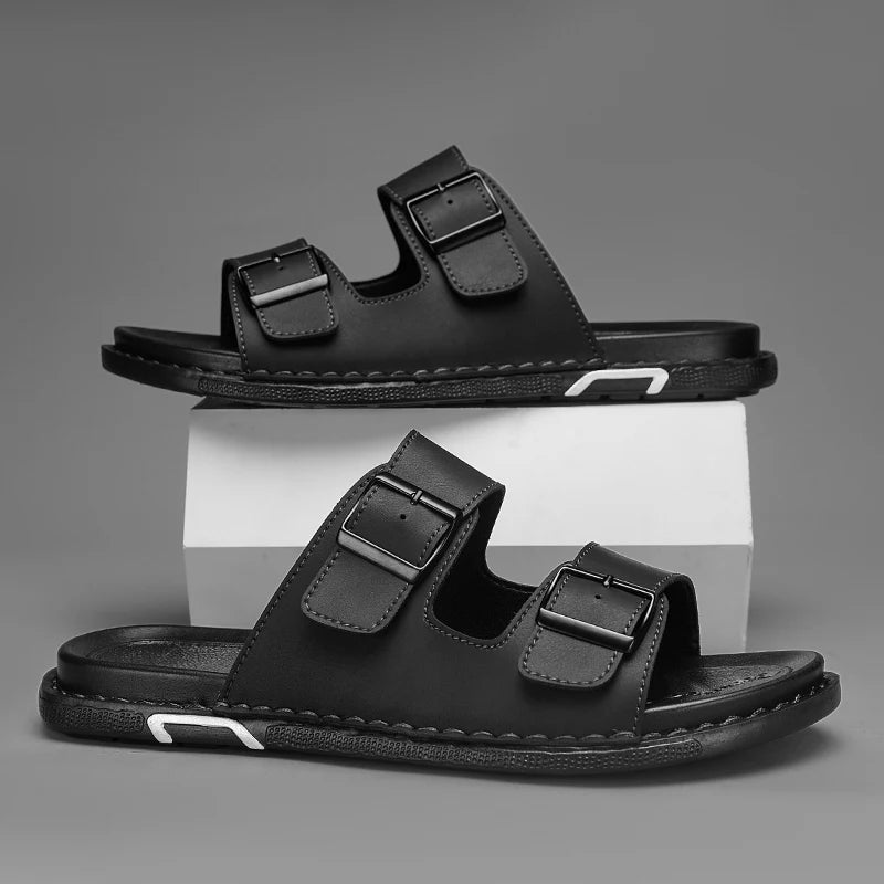 Montero Leather Slides