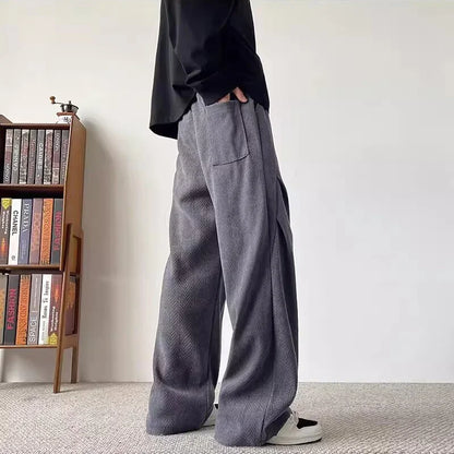 Callan Herringbone Wide-Leg Pants