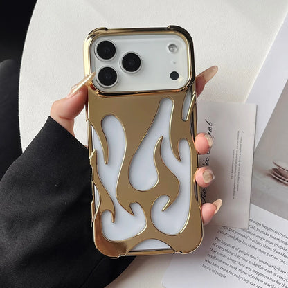 Chrome Flame iPhone Case
