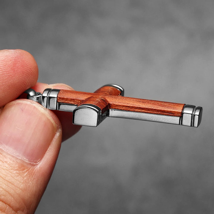 Wood Cross Necklace