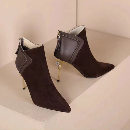 Colette Gold Point Booties